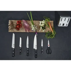 7-pcs, Bloc de couteaux, Gris