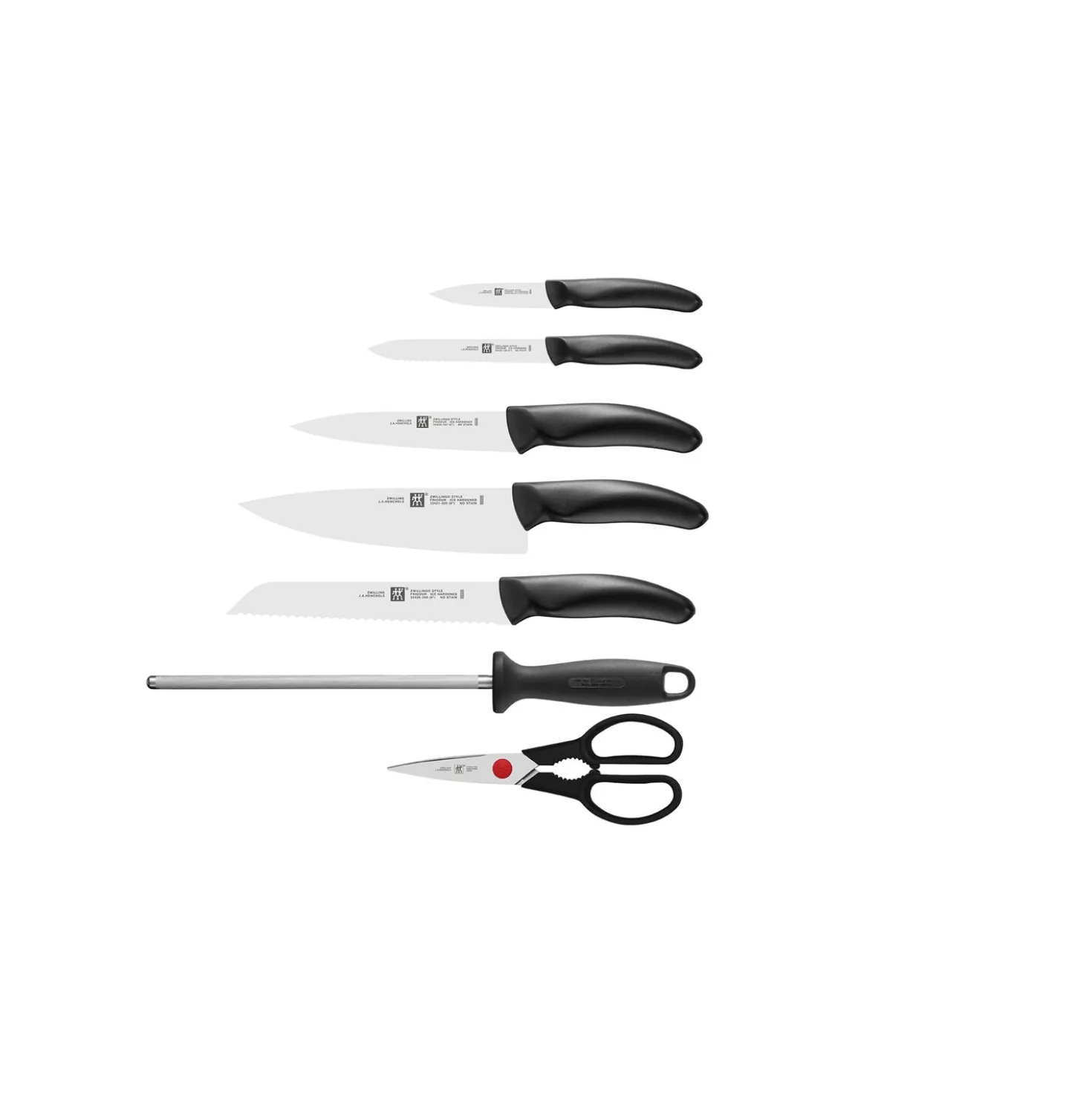 8-pcs, Bloc de couteaux, Nature