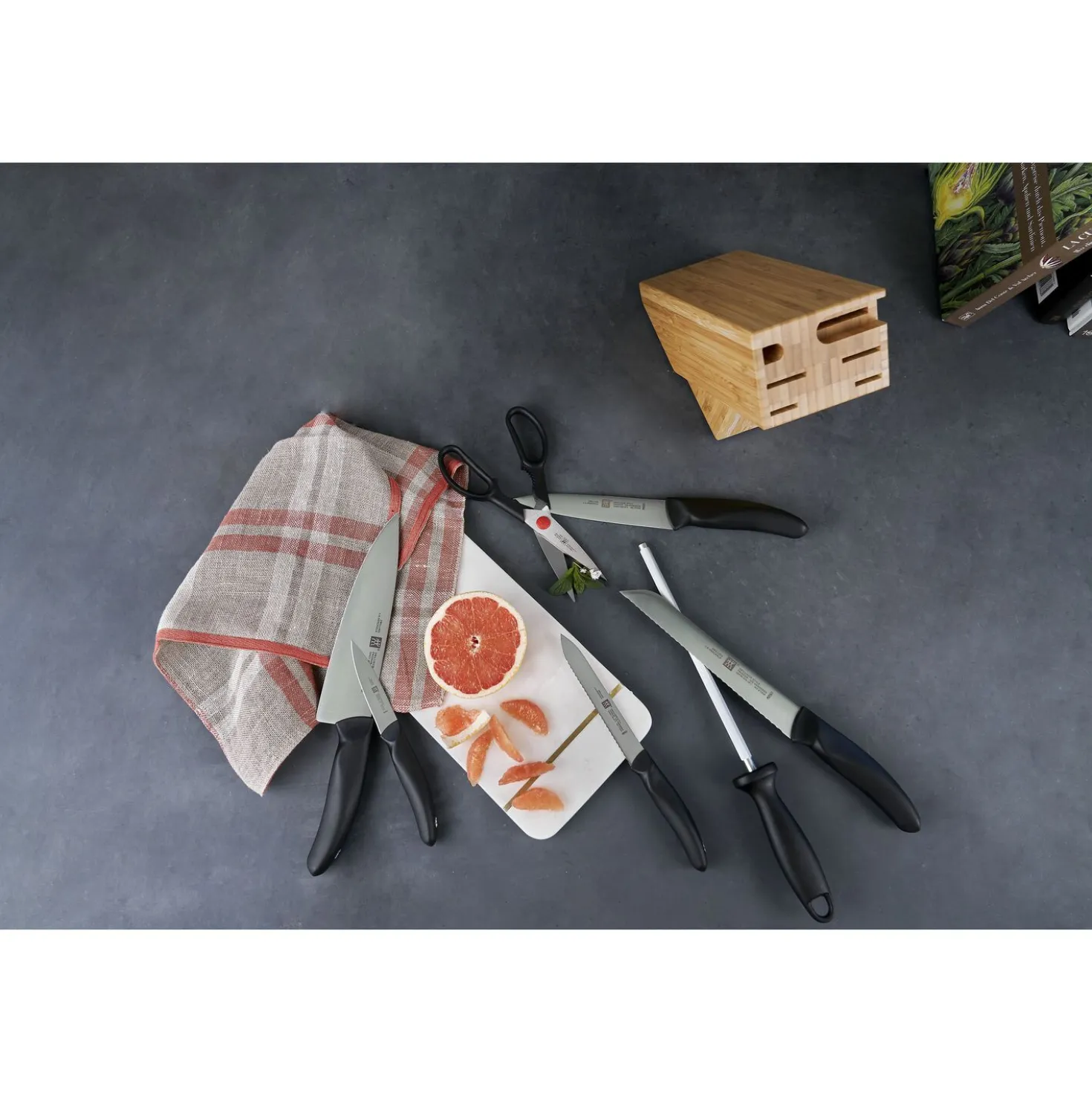 8-pcs, Bloc de couteaux, Nature