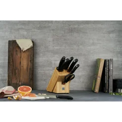 8-pcs, Bloc de couteaux, Nature