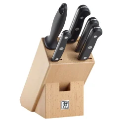 6-pcs, Bloc de couteaux, Nature