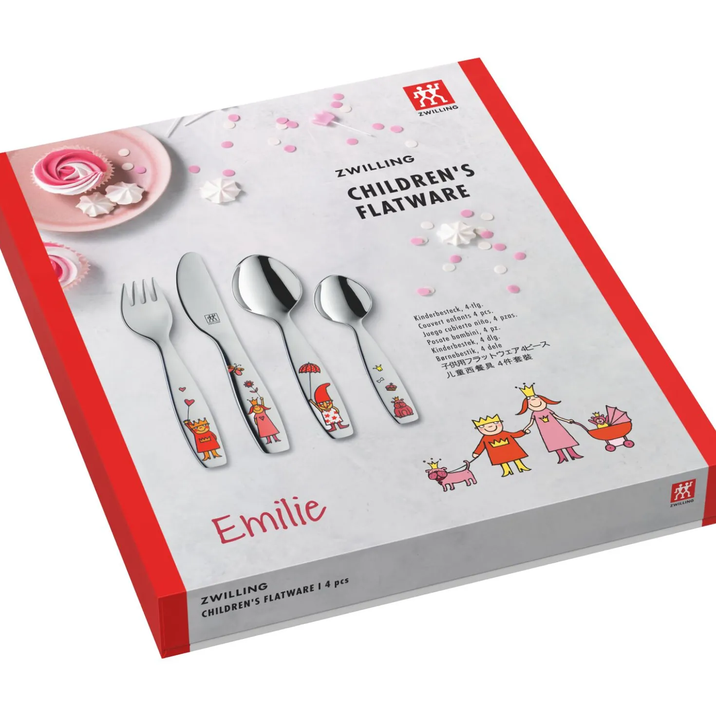 4-pcs, Couverts pour enfants, Argent