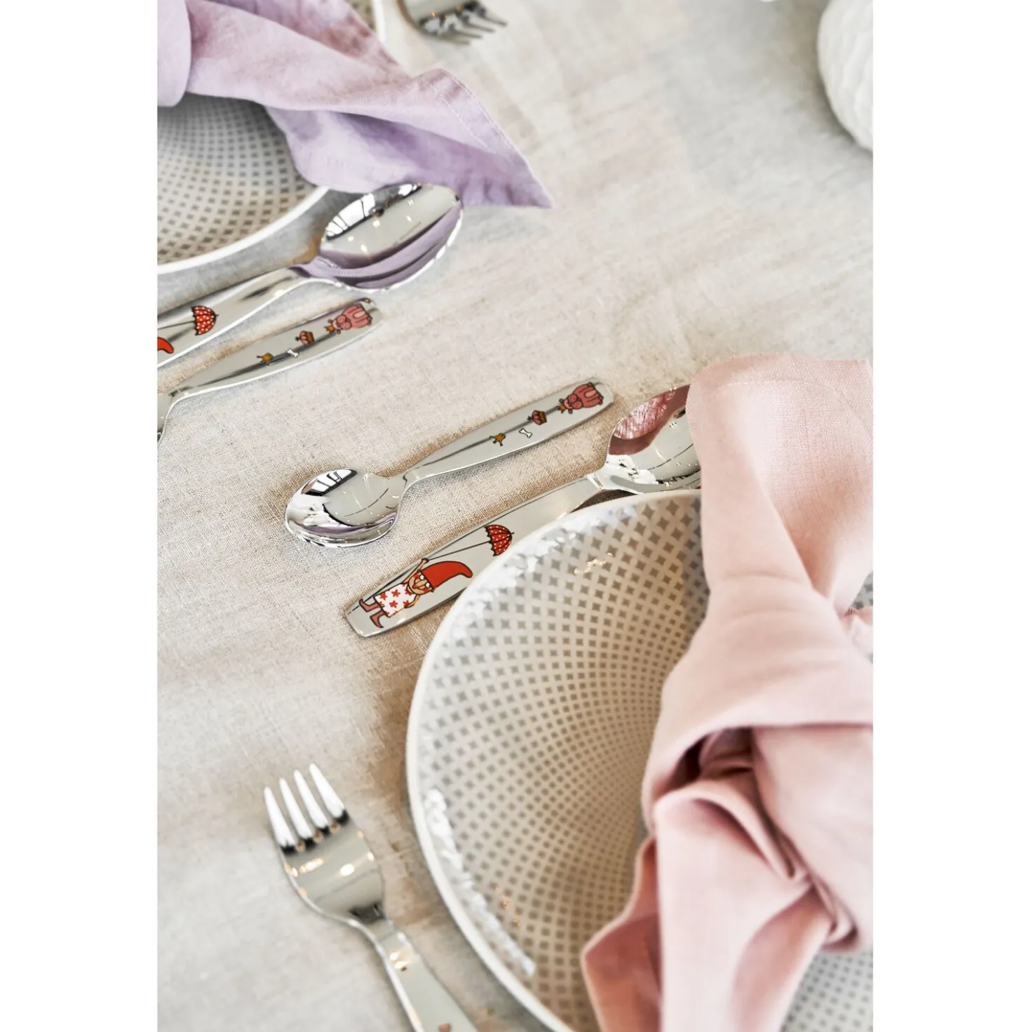 4-pcs, Couverts pour enfants, Argent