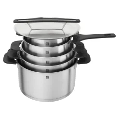 5-pcs, Set de casseroles, Argent