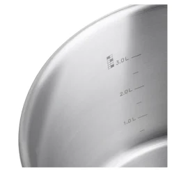 4-pcs, Set de casseroles, Argent