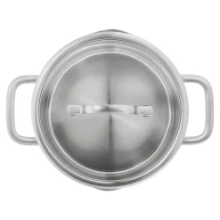 4-pcs, Set de casseroles, Argent