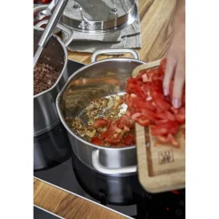 4-pcs, Set de casseroles, Argent
