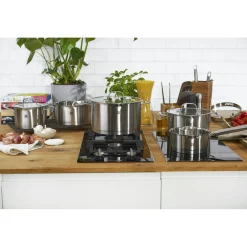 5-pcs, Set de casseroles, Argent
