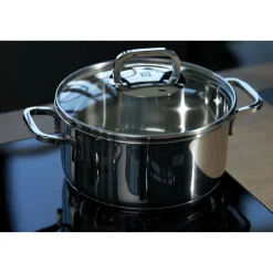 5-pcs, Set de casseroles, Argent