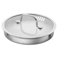 3-pcs, Set de casseroles, Argent