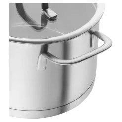 3-pcs, Set de casseroles, Argent