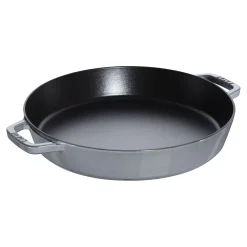 Plat à paella 34 cm, Fonte, Gris graphite