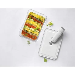 Plat sous vide, Verre, Gris