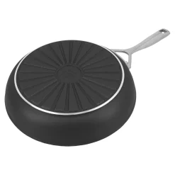 Poêle 24 cm, Aluminium, Noir argenté