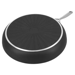 Poêle 32 cm, Aluminium, Noir argenté