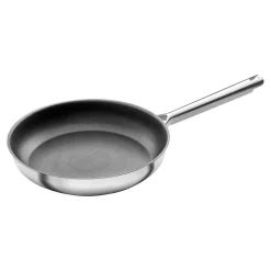 Poêle 28 cm, Inox 18/10, Noir argenté