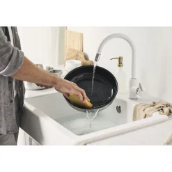 Poêle, 20 cm, Inox 18/10, Revêtement antiadhésif en céramique