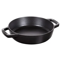 Poêle avec 2 poignées 20 cm, Fonte, Noir mat