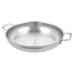 Poêle avec 2 poignées 32 cm, Inox 18/10, Argent