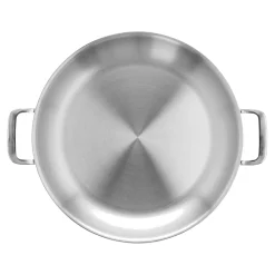 Poêle avec 2 poignées 32 cm, Inox 18/10, Argent
