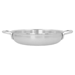 Poêle avec 2 poignées 24 cm, Inox 18/10, Argent