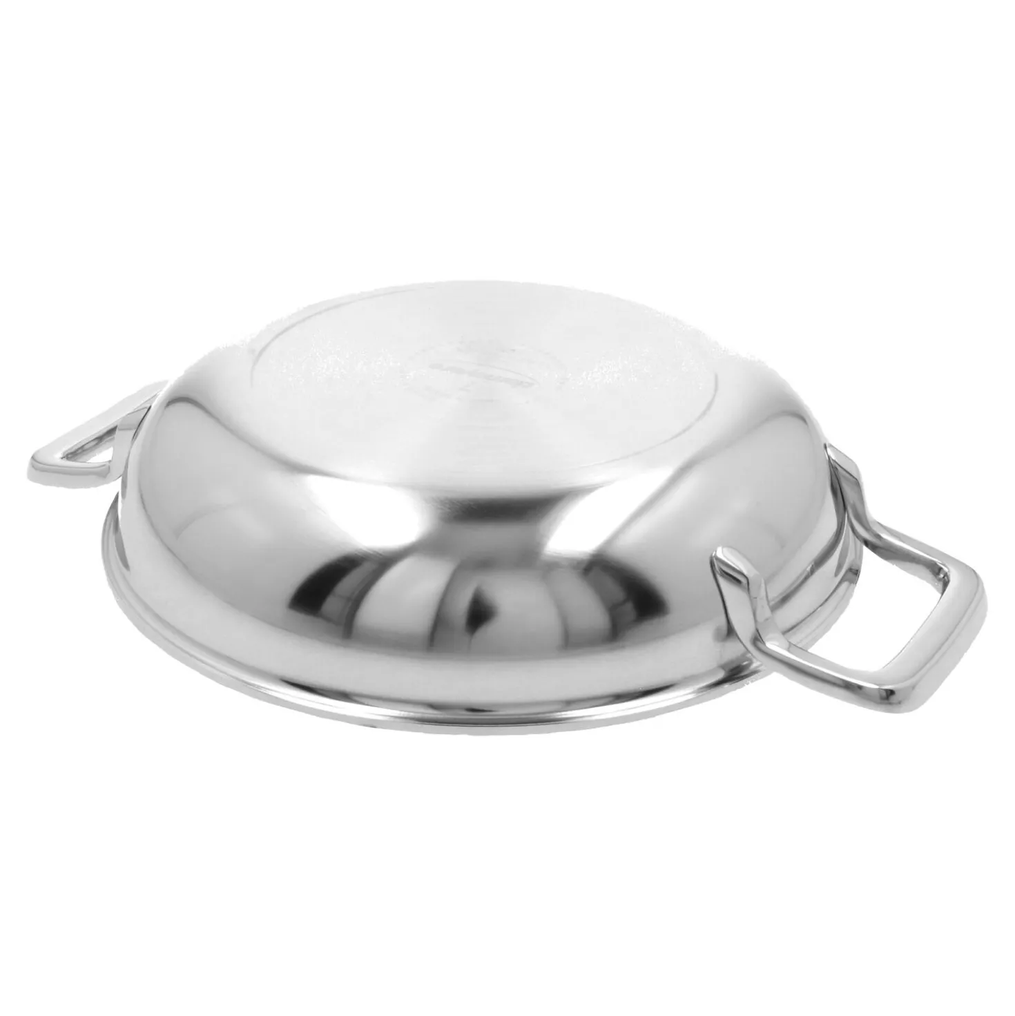 Poêle avec 2 poignées 20 cm, Inox 18/10, Argent
