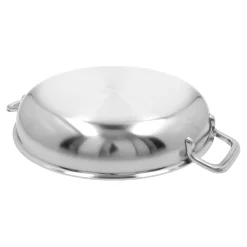 Poêle avec 2 poignées 28 cm, Inox 18/10, Argent