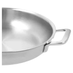 Poêle avec 2 poignées 28 cm, Inox 18/10, Argent