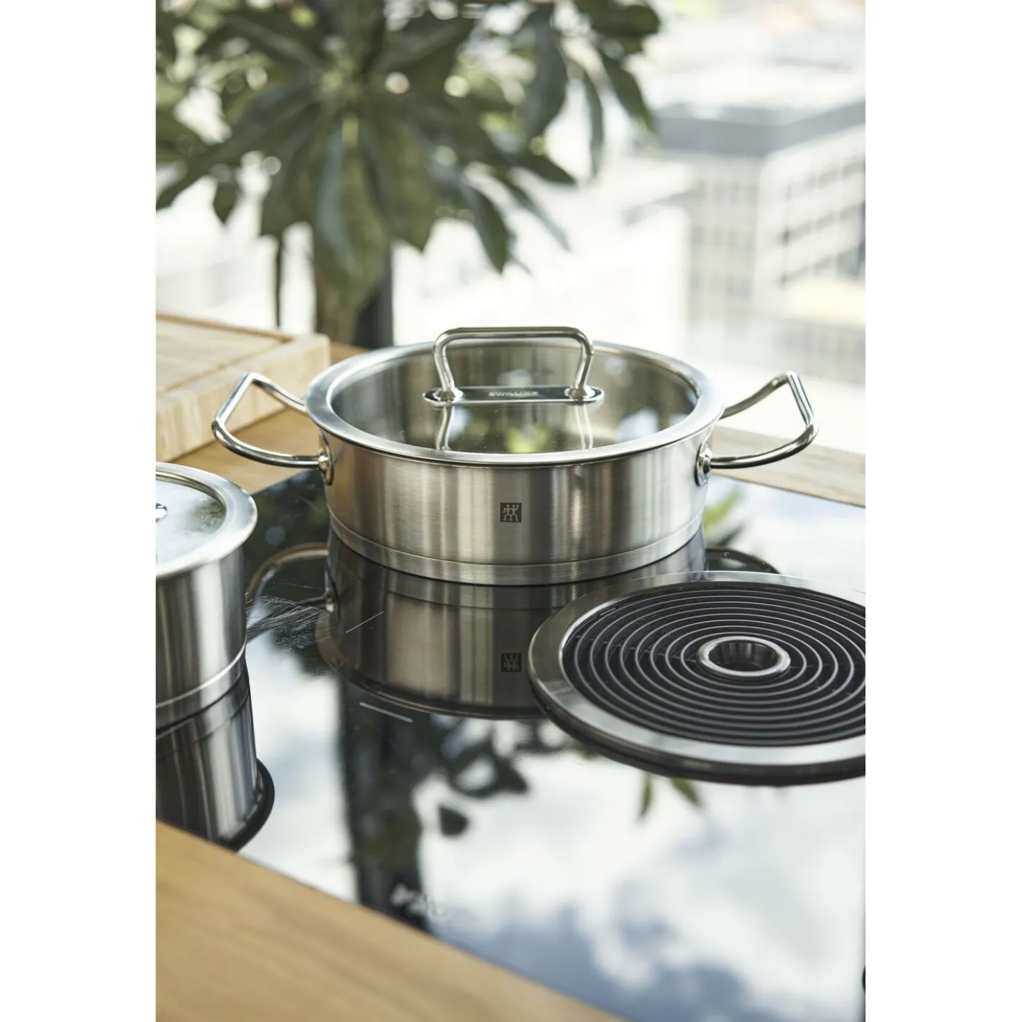 Poêle de service 24 cm, Inox 18/10