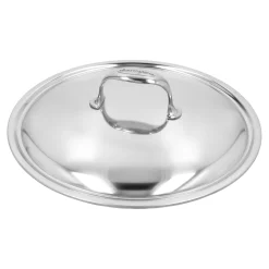 Poêle de service avec couvercle à double paroi 28 cm, Inox 18/10
