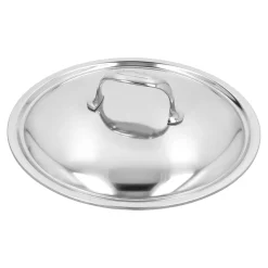 Poêle de service avec couvercle à double paroi 24 cm, Inox 18/10