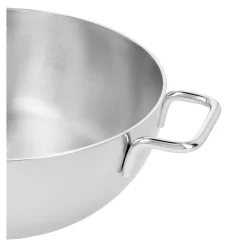 Poêle de service avec couvercle en verre 28 cm, Inox 18/10