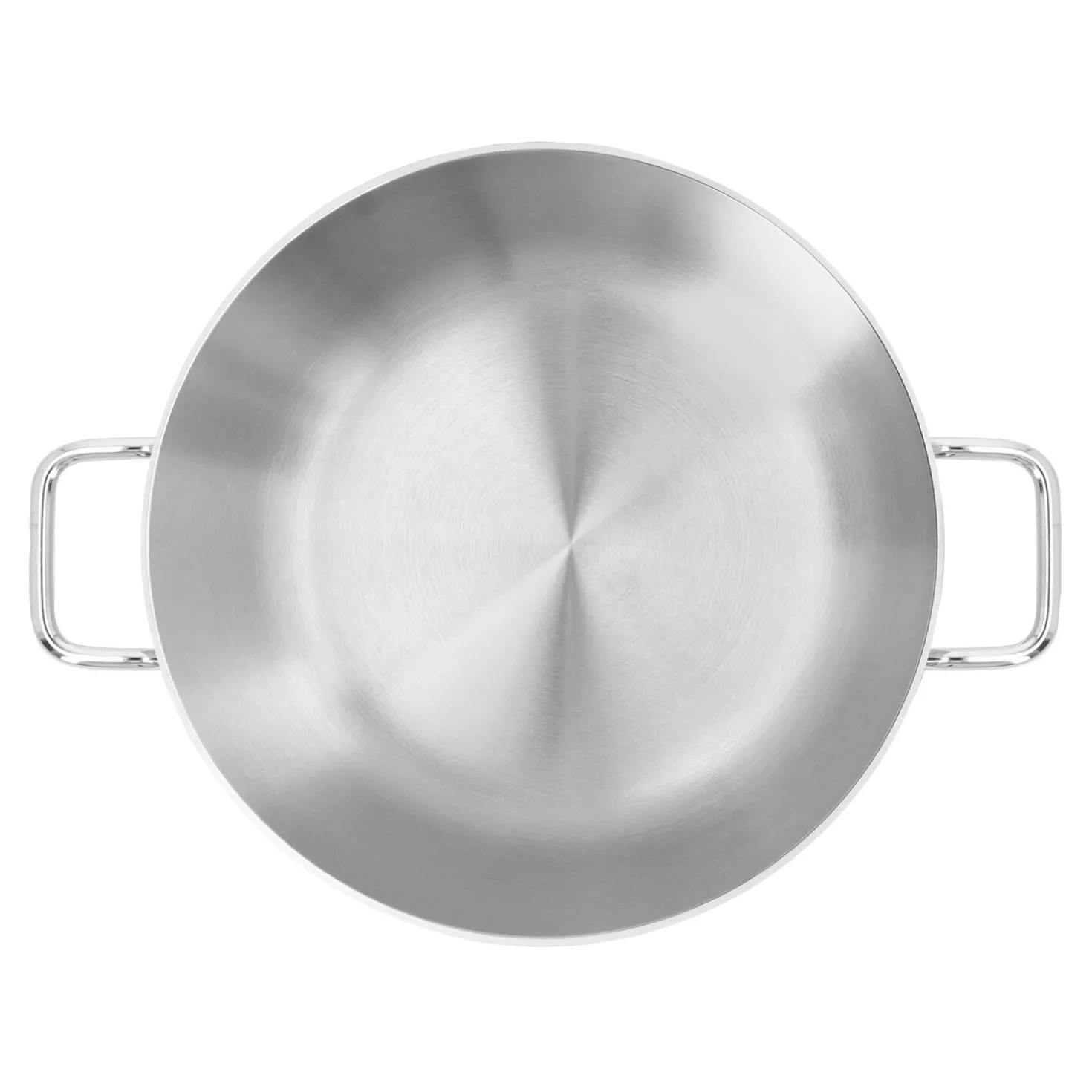 Poêle de service avec couvercle en verre 28 cm, Inox 18/10