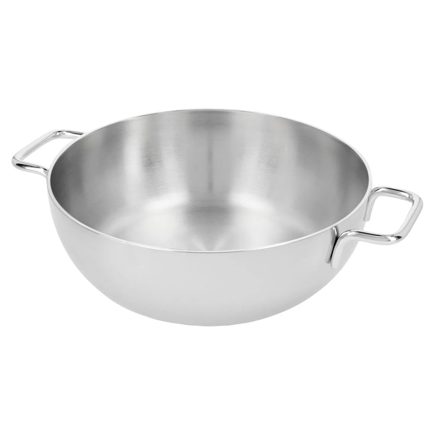 Poêle de service avec couvercle en verre 24 cm, Inox 18/10