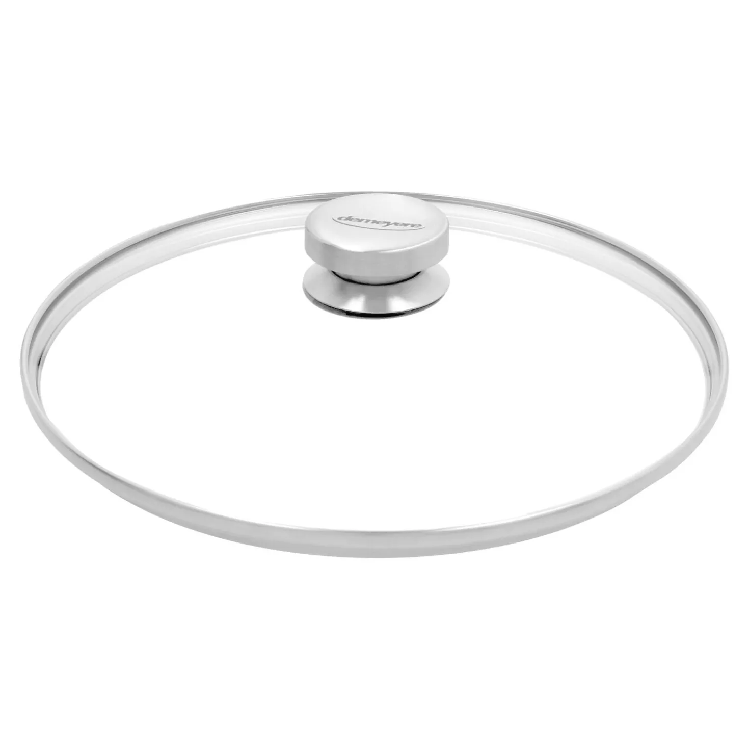 Poêle de service avec couvercle en verre 24 cm, Inox 18/10