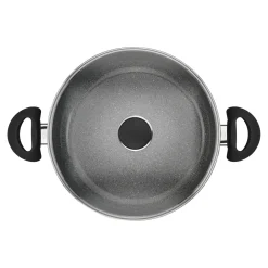Poêle de service avec couvercle, 28 cm, Aluminium, Revêtement antiadhésif en céramique