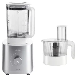 Power Blender Pro avec bol pour robot multifonction, 2-pcs. /1.8/1.2 l, argent, Plastique