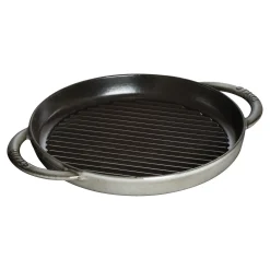 Pure Gril 26 cm, Rond(e), Gris graphite, Fonte