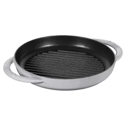 Pure Gril 23 cm, Rond(e), Gris graphite, Fonte
