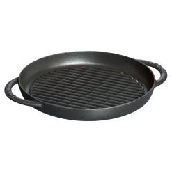 Pure Gril 26 cm, Rond(e), Noir mat, Fonte
