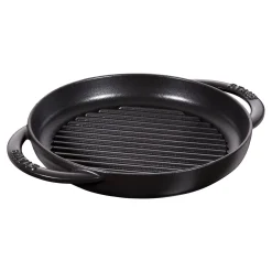 Pure Gril 23 cm, Rond(e), Noir mat, Fonte