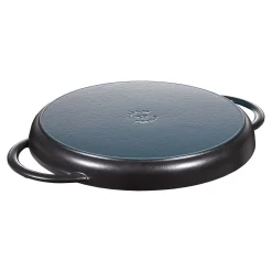 Pure Gril 30 cm, Rond(e), Noir mat, Fonte
