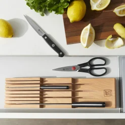 Rangement pour couteaux pour jusqu&rsquo;à 8 couteaux, Hêtre