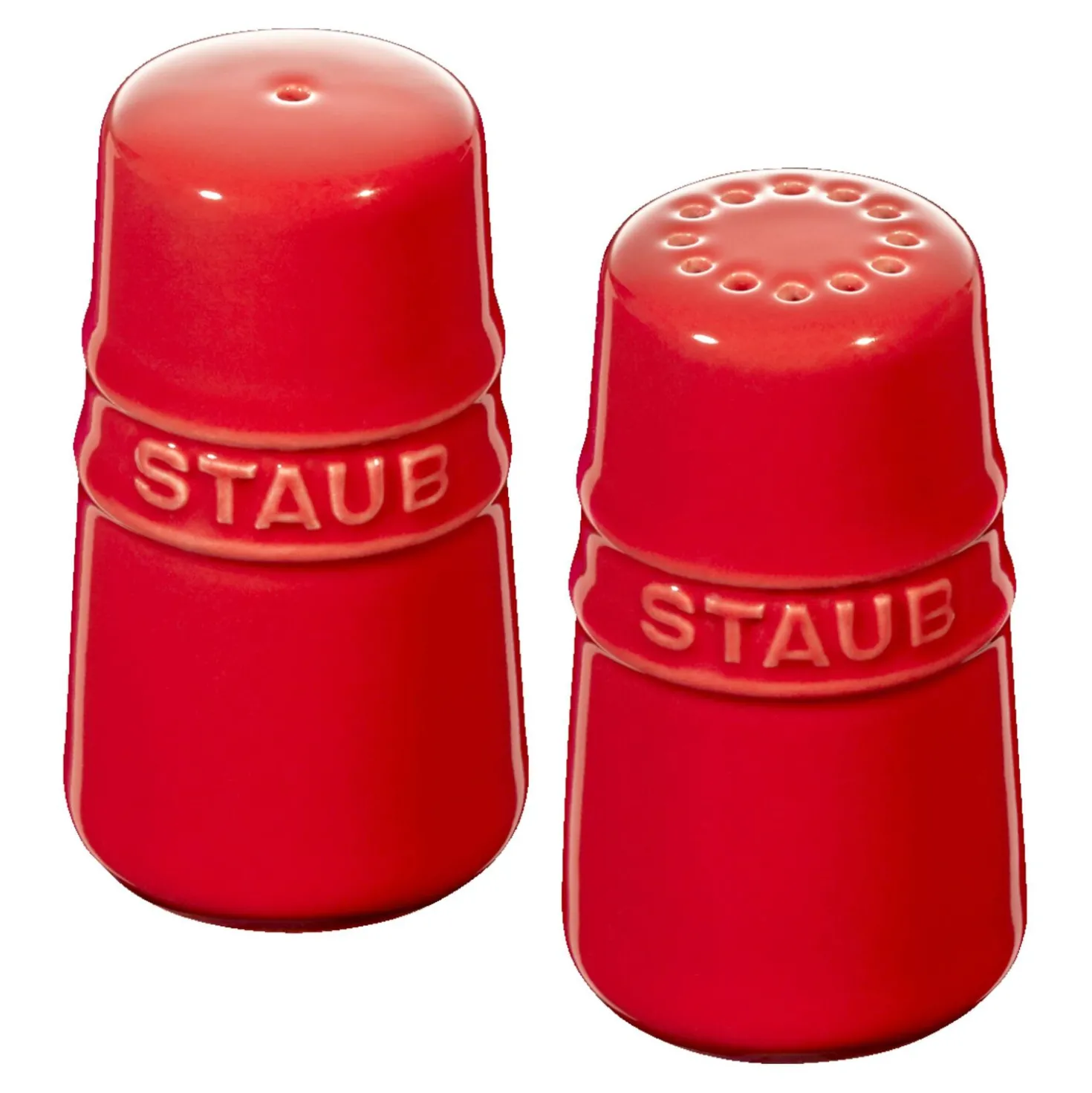 Salière et poivrière 7 cm, Céramique, Cerise