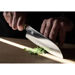 Santoku 18 cm, Beige, Tranchant lisse
