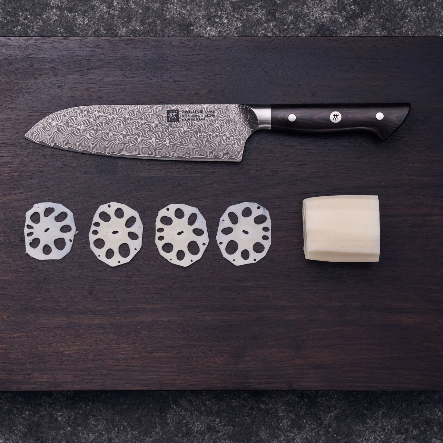 Santoku 18 cm, Tranchant lisse