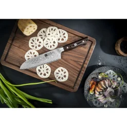 Santoku 18 cm, Tranchant lisse
