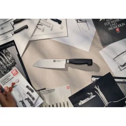 Santoku 16 cm, Tranchant lisse