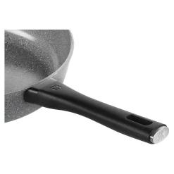 Sauteuse avec couvercle en verre, 28 cm, Aluminium, Revêtement antiadhésif en céramique renforcée en titane