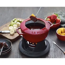 Service à fondue 16 cm, Cerise